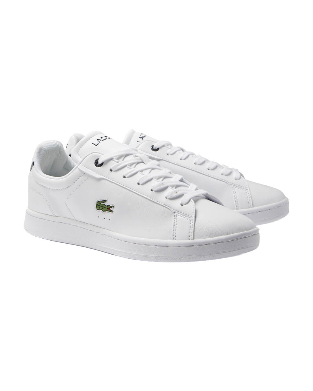 Lacoste Shoes Lacoste Carnaby Pro BL Leather White Tonal Sneakers