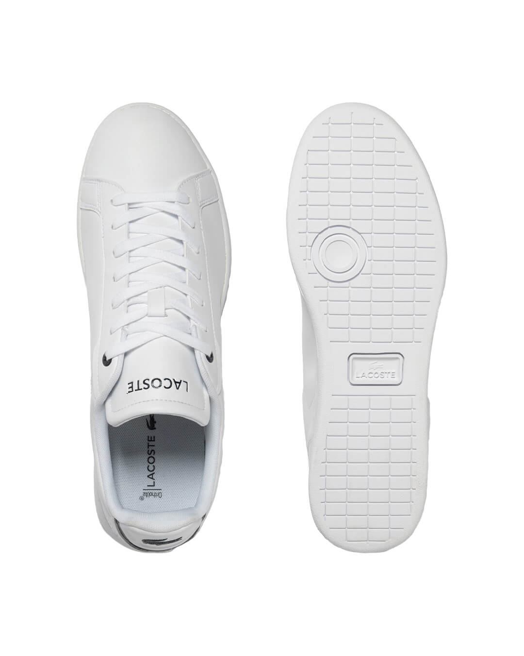 Lacoste Shoes Lacoste Carnaby Pro BL Leather White Tonal Sneakers