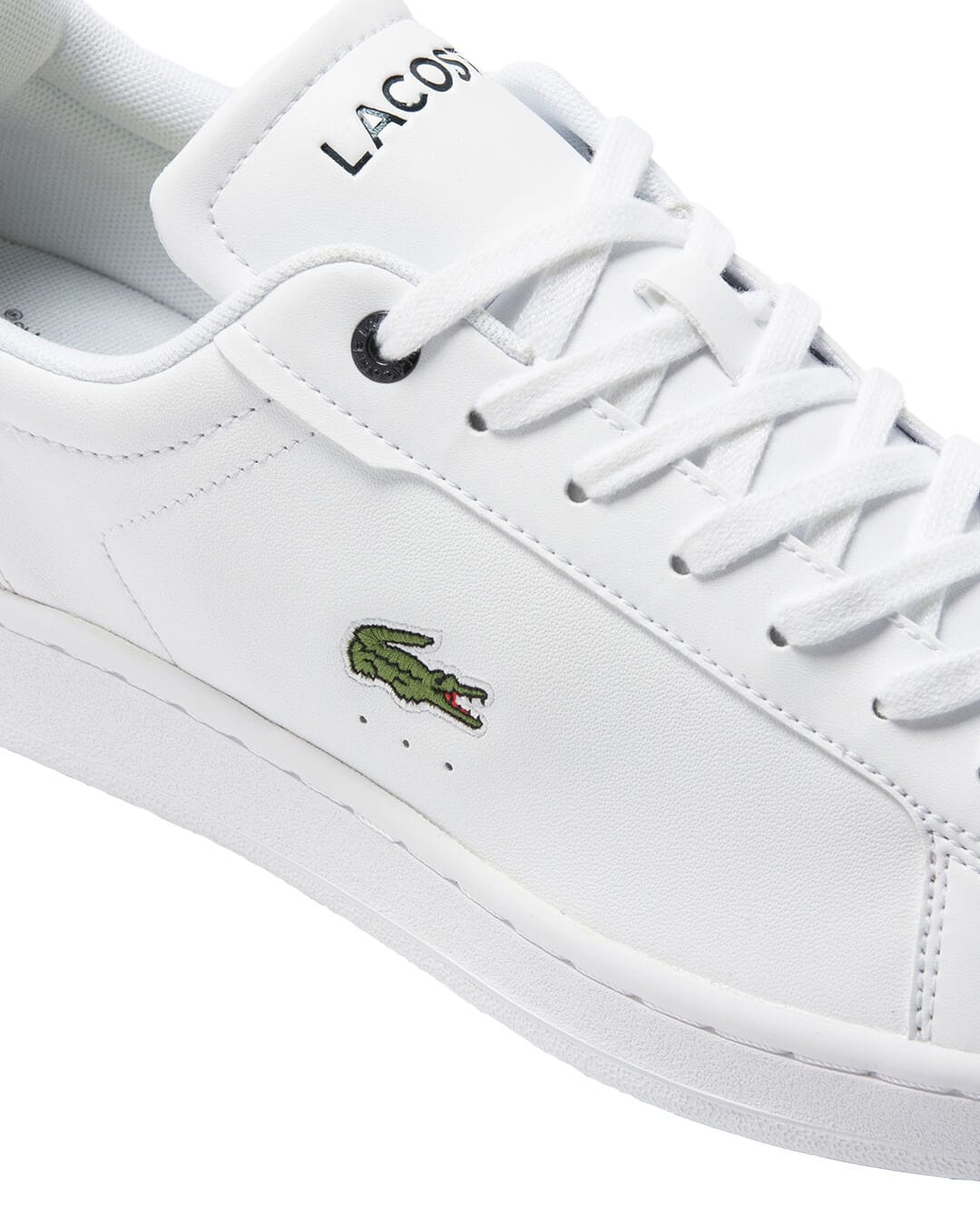 Lacoste Shoes Lacoste Carnaby Pro BL Leather White Tonal Sneakers