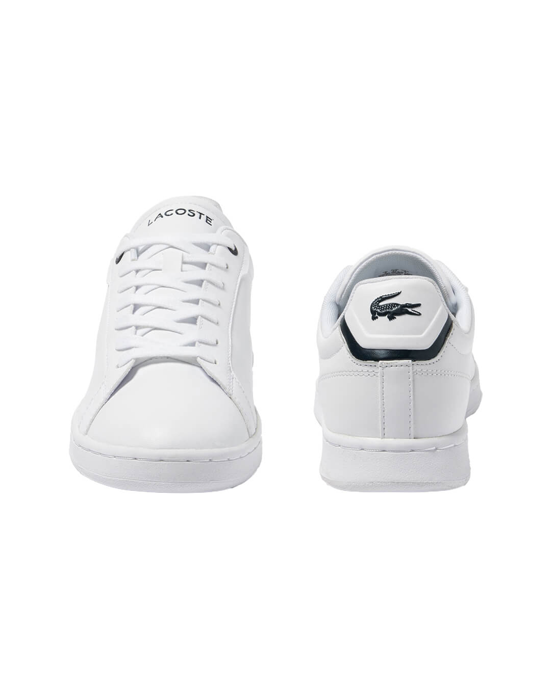 Lacoste Shoes Lacoste Carnaby Pro BL Leather White Tonal Sneakers