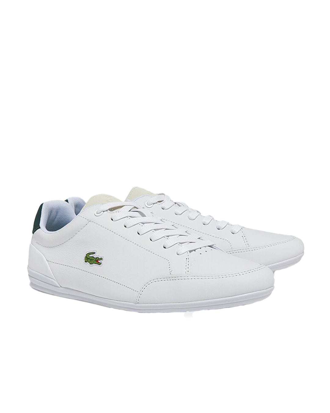Lacoste Shoes Lacoste Chaymon White And Green Sneakers