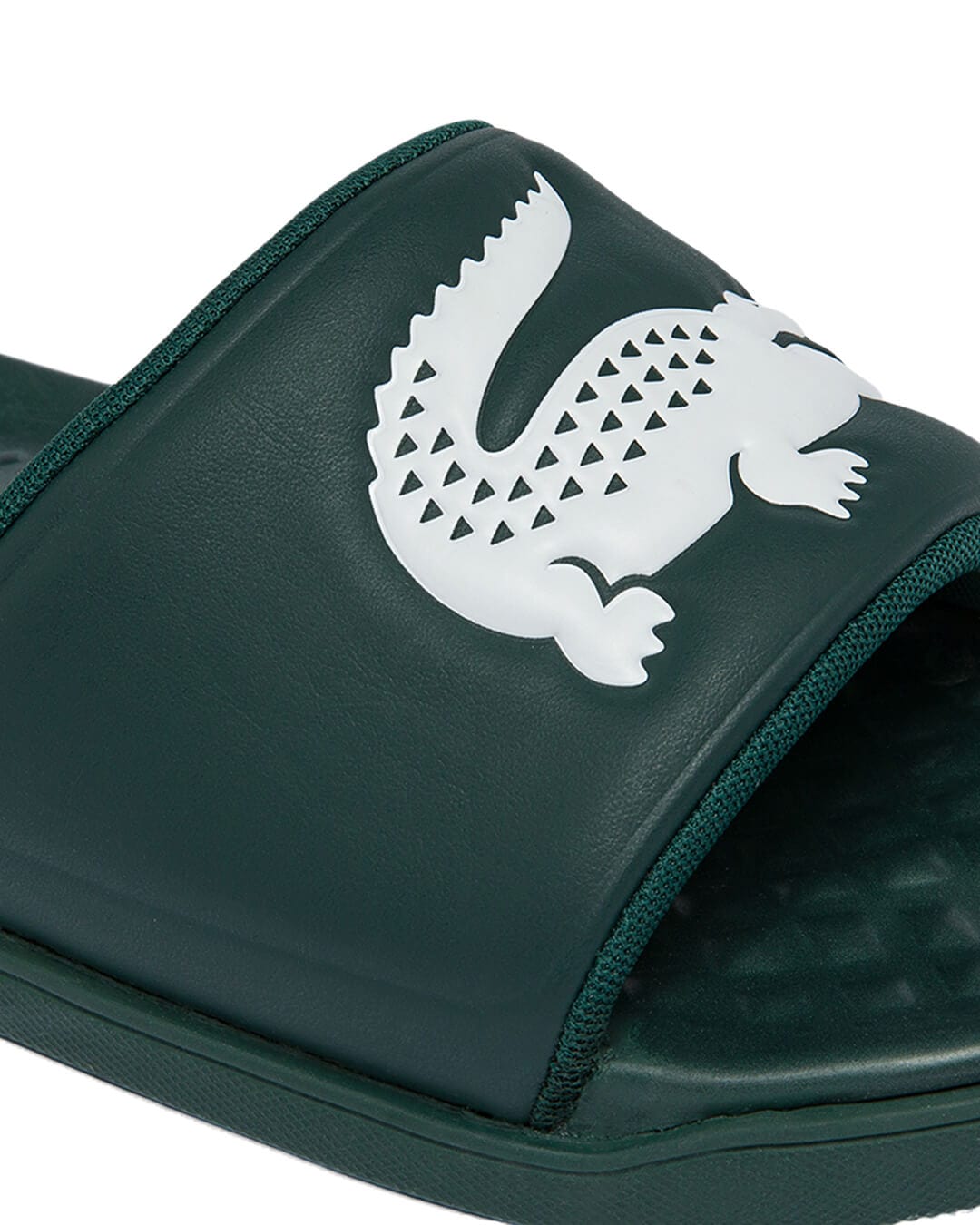Lacoste Shoes Lacoste Croco Dualiste Logo Strap Green Sliders