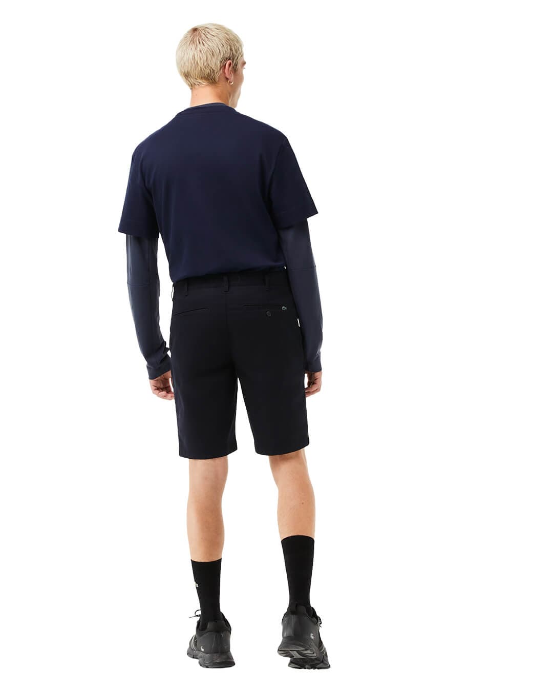 Lacoste Shorts Lacoste Slim Fit Stretch Cotton Blue Bermuda Shorts