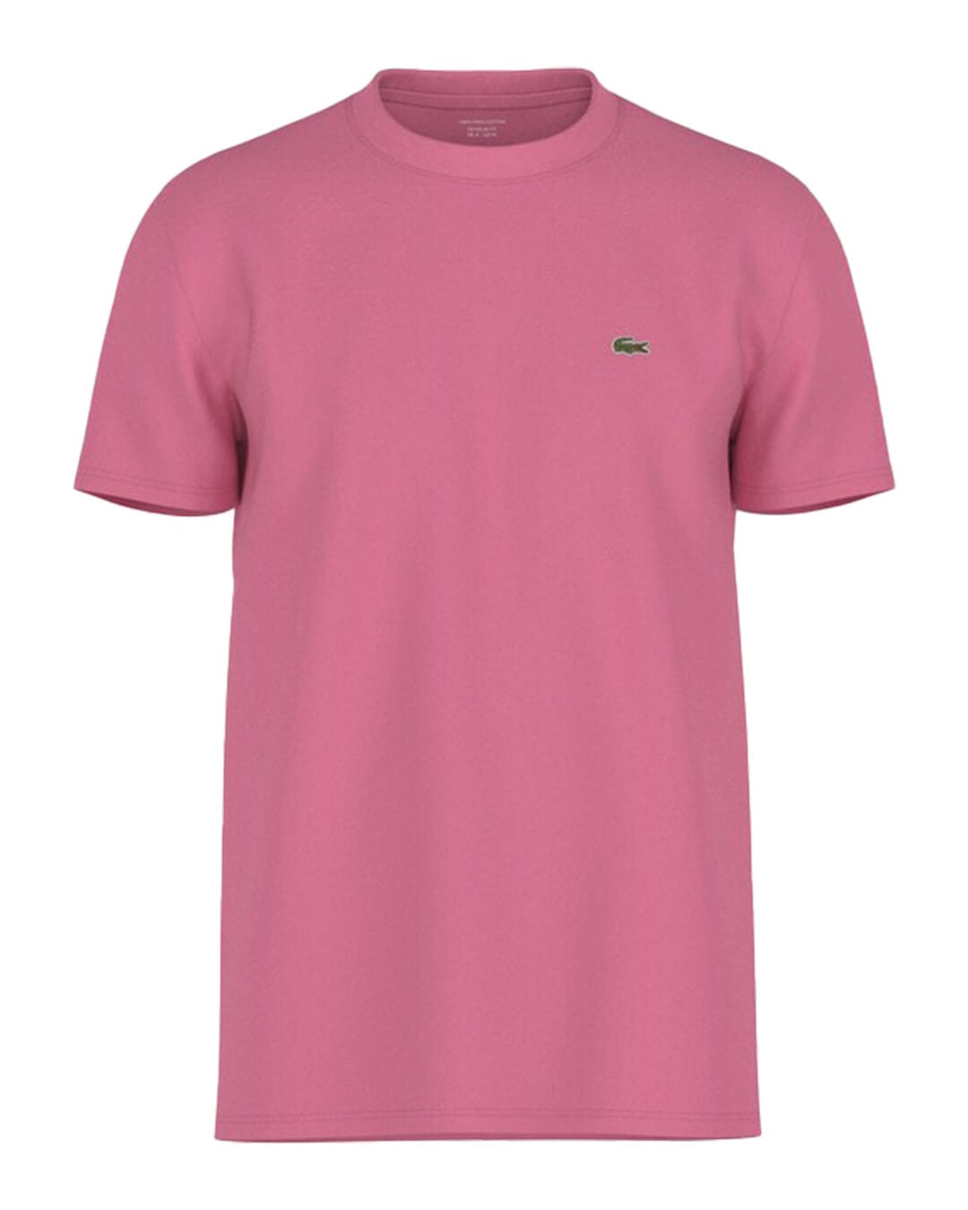 Lacoste T-Shirts Lacoste Crew Neck Pima Cotton Pink Jersey T-shirt