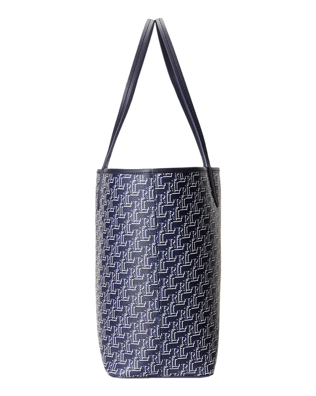 Lauren By Ralph Lauren Bags ONE SIZE Lauren By Ralph Lauren Coated Navy Canvas Medium Collins Tote Bag