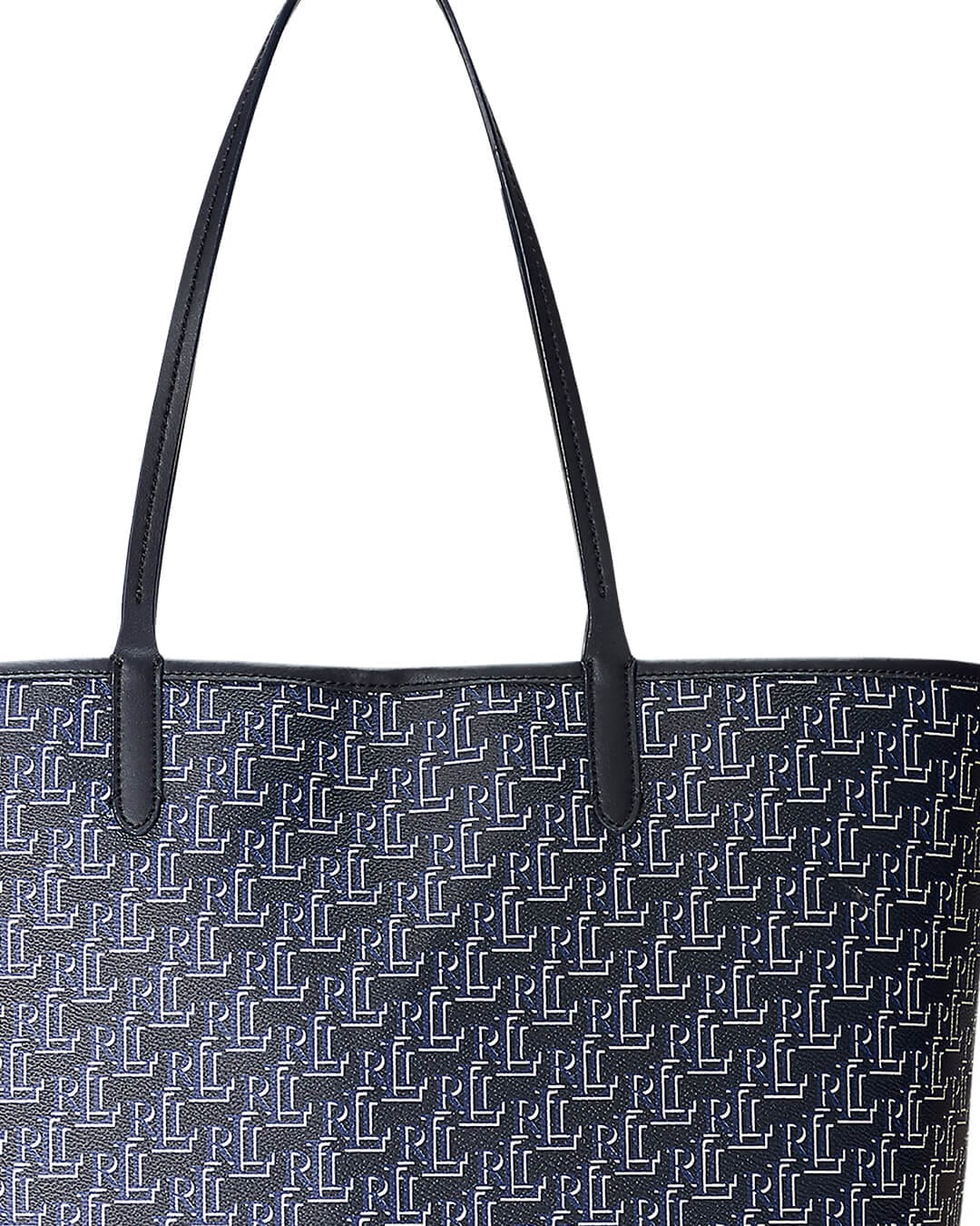Lauren By Ralph Lauren Bags ONE SIZE Lauren By Ralph Lauren Coated Navy Canvas Medium Collins Tote Bag