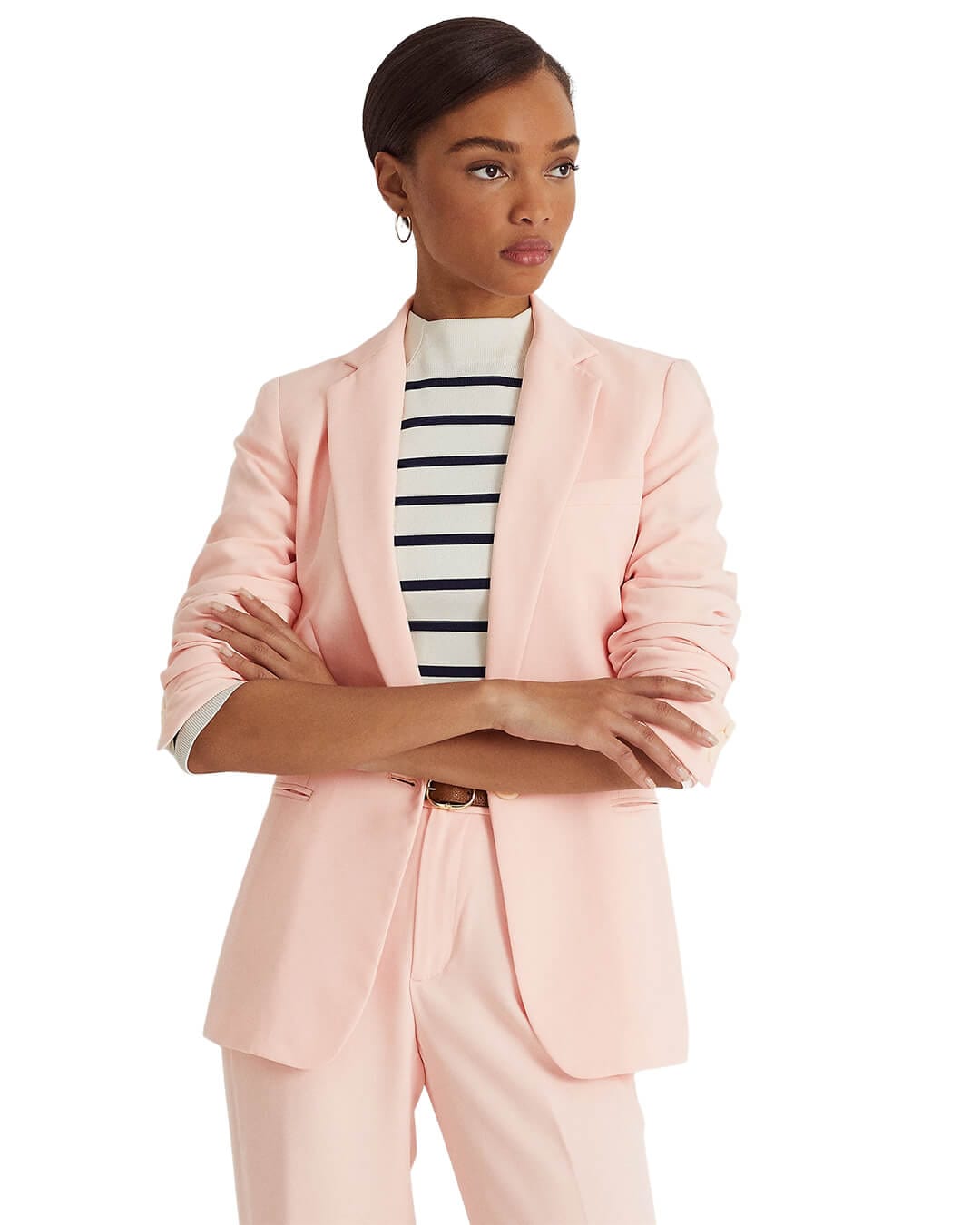 Lauren By Ralph Lauren Blazers Lauren By Ralph Lauren Georgette Pink Blazer