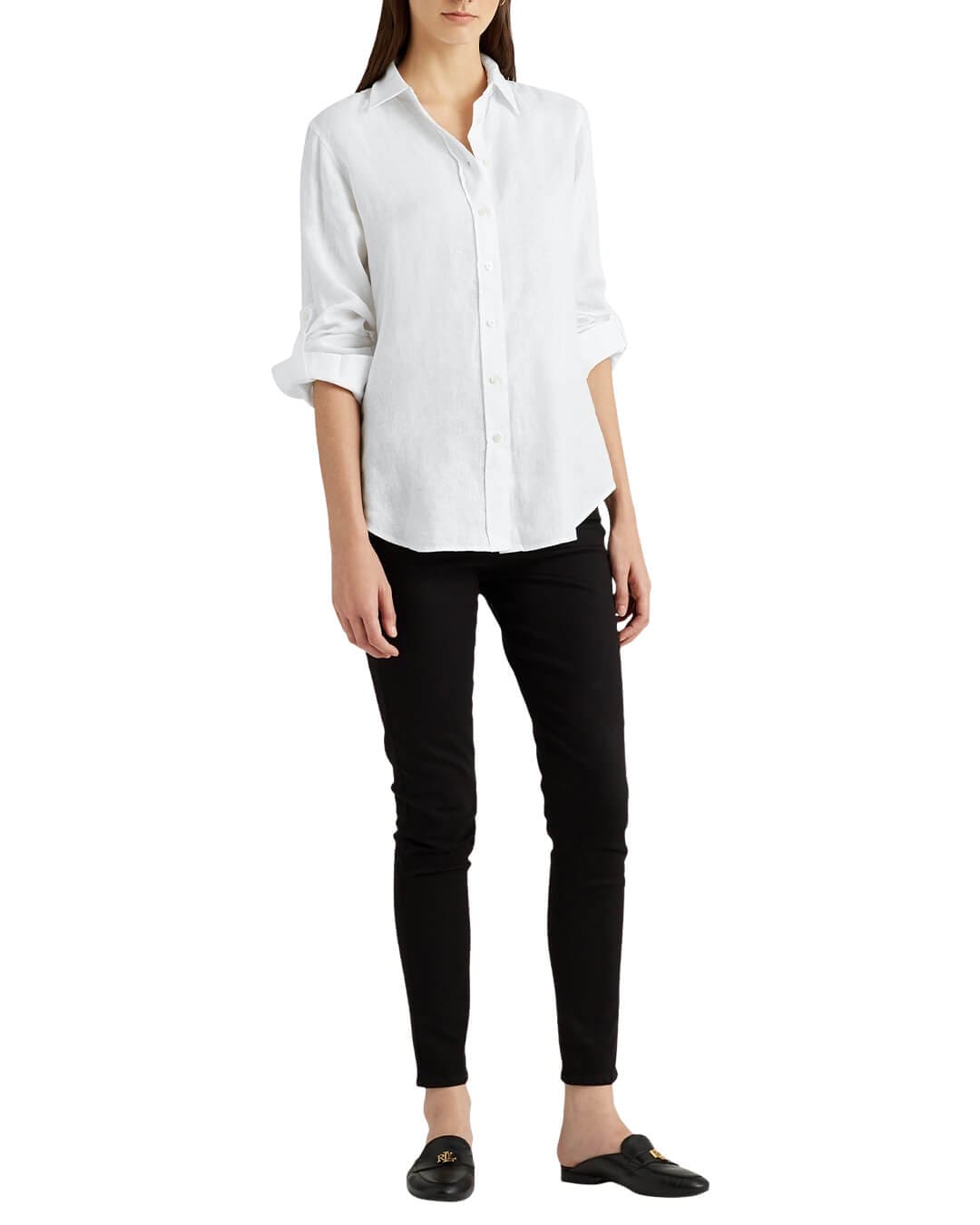 Lauren By Ralph Lauren Shirts Lauren By Ralph Lauren White Linen Shirt