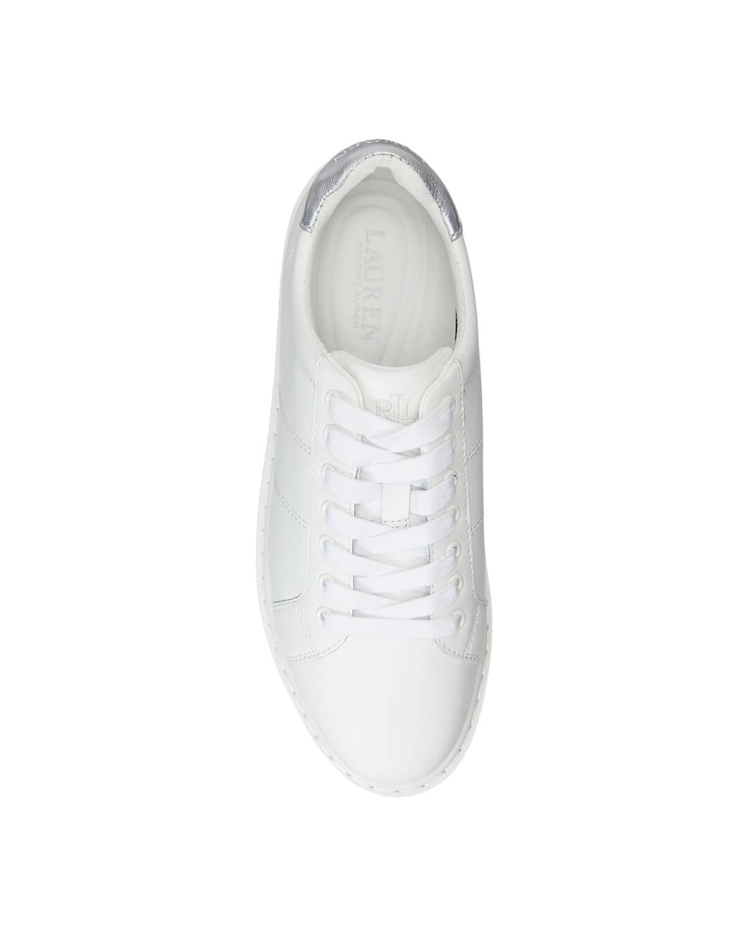 Lauren By Ralph Lauren Shoes Lauren By Ralph Lauren Angeline Silver And White Sneakers