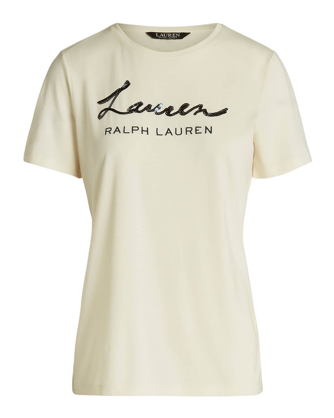 Lauren By Ralph Lauren T-Shirts Lauren By Ralph Lauren Katlin Beige Short Sleeved T-Shirt