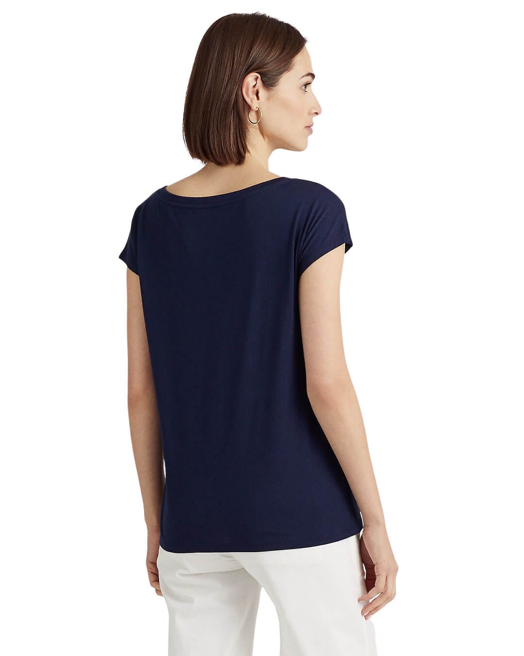 Lauren By Ralph Lauren T-Shirts Lauren By Ralph Lauren Navy Graphic Jersey Tee