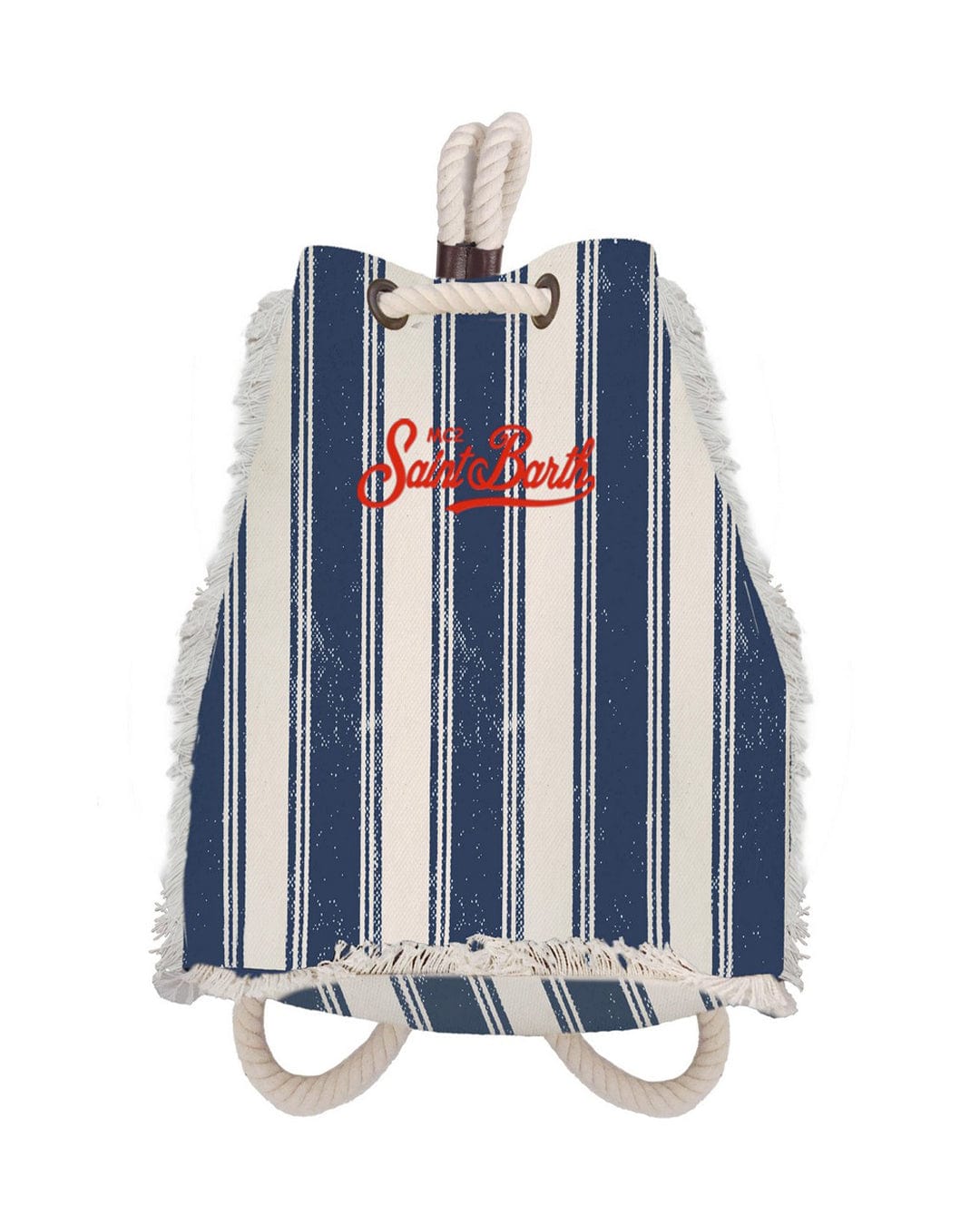 Mc2 Saint Barth Bags One Size MC2 Navy Striped Rope Backpack