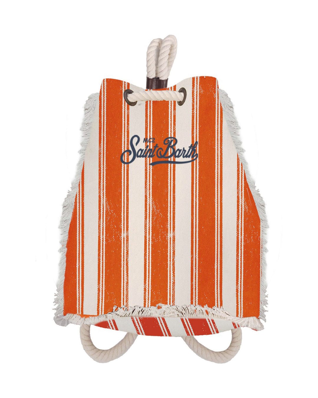 Mc2 Saint Barth Bags One Size MC2 Orange Striped Rope Backpack