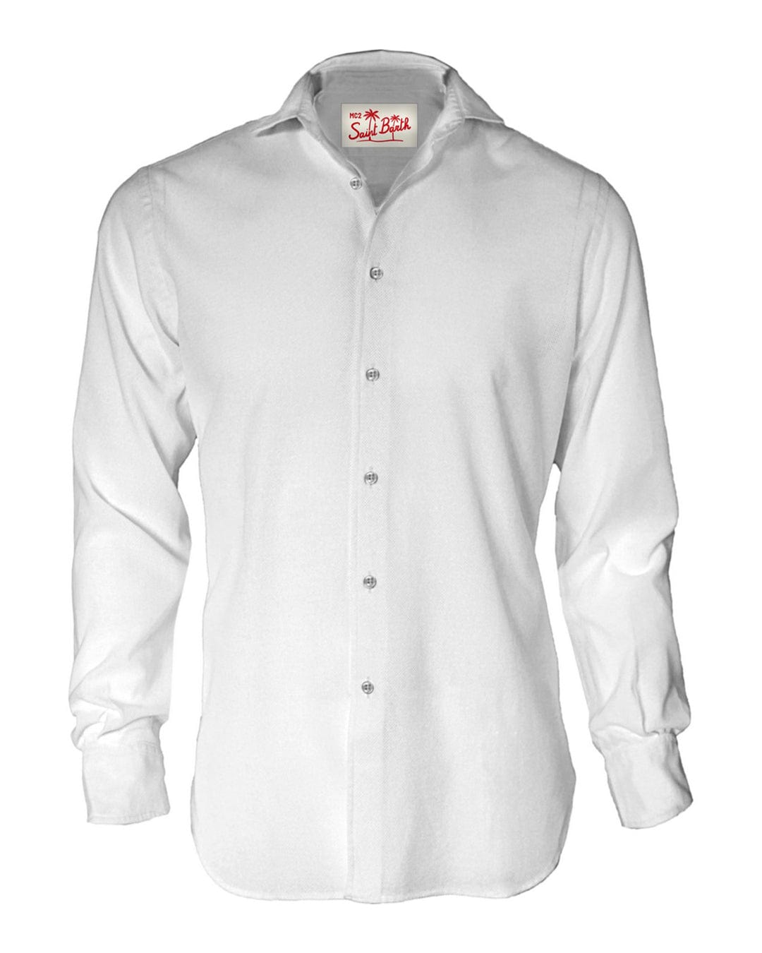 Mc2 Saint Barth Shirts MC2 White Linen Classic Shirt