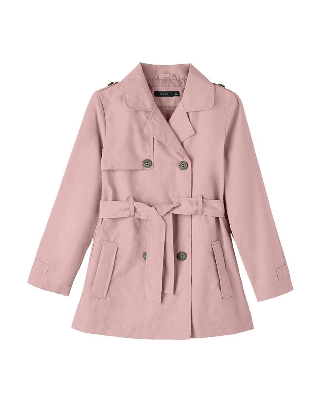Name It Outerwear Name It Maiyo Pink Trench Coat