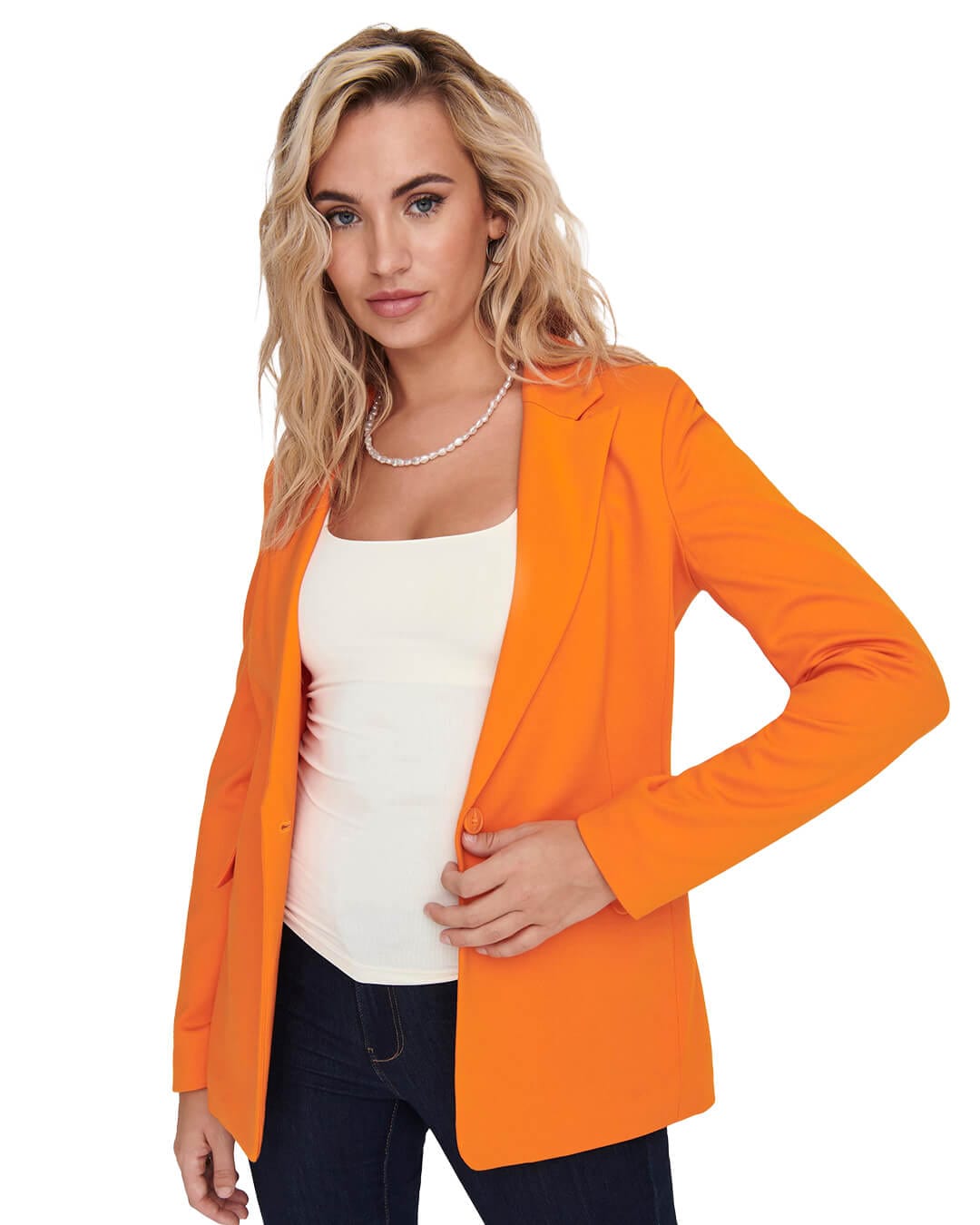 Only Blazers Only Pinko-Vika Orange Fitted Blazer