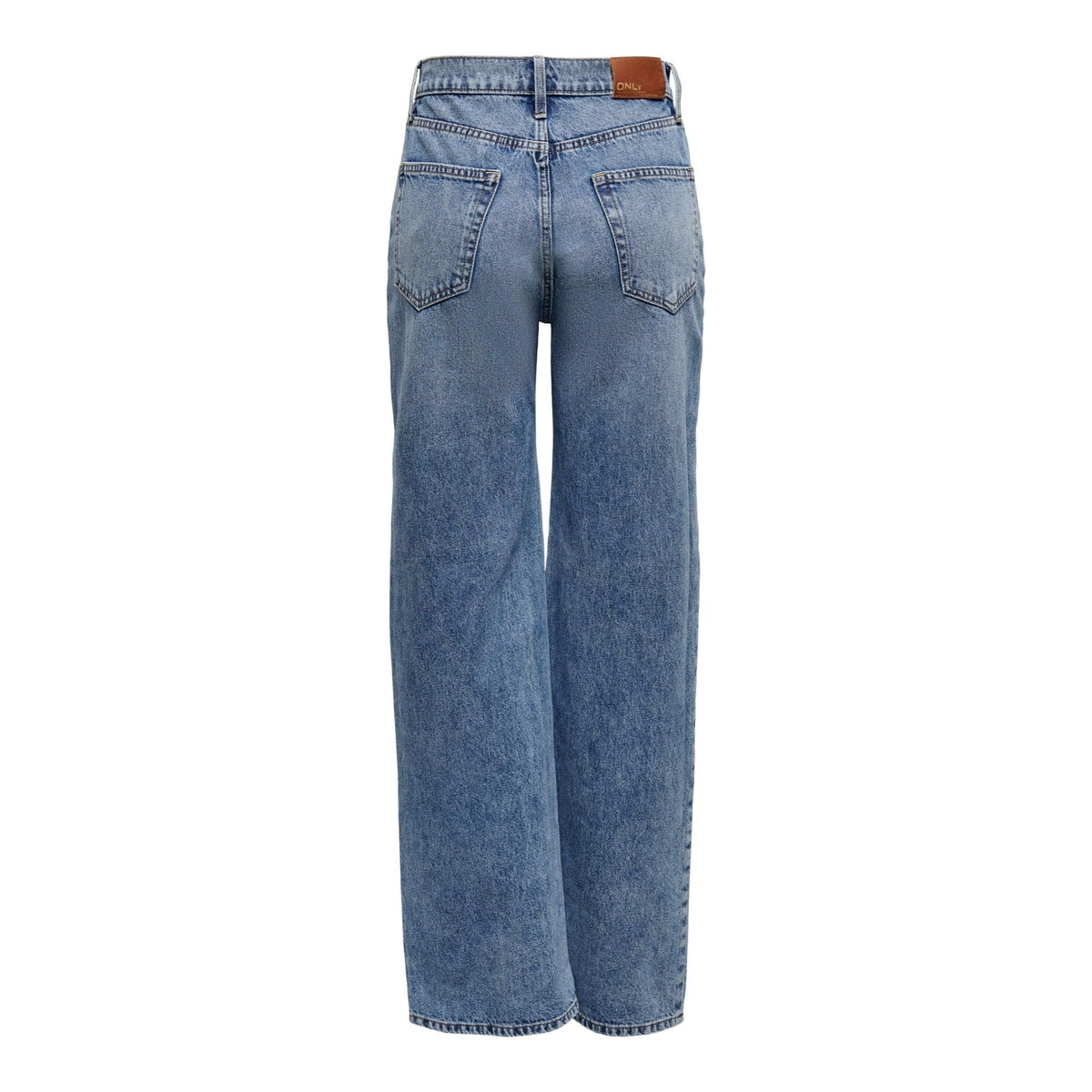 Only Jeans Only Blue High Waist And Wide Denim Trousers