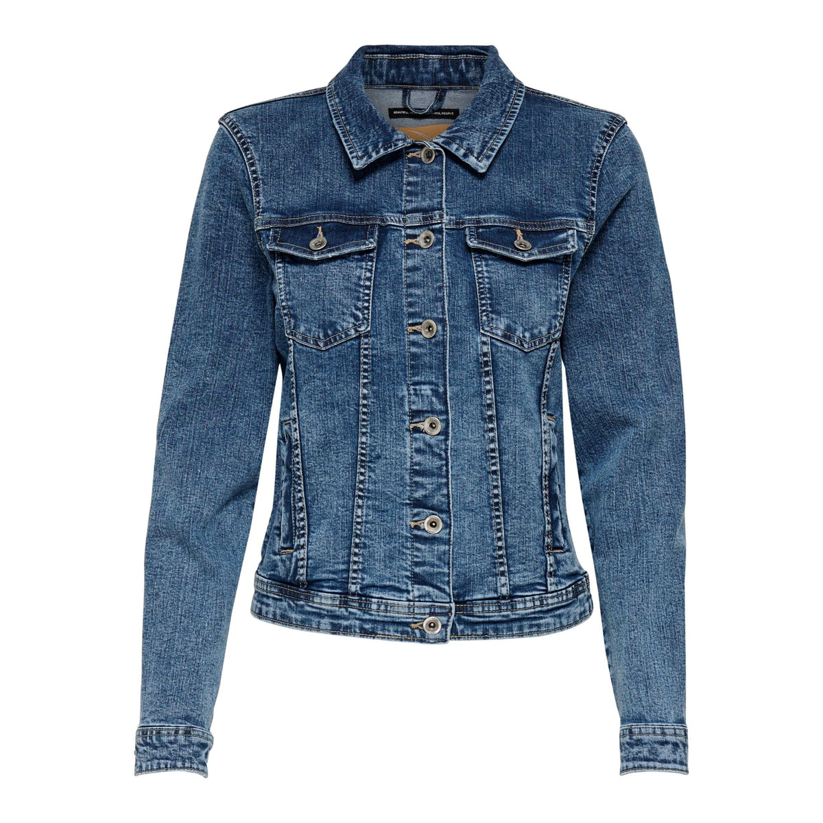 Only Outerwear Only Blue Short Denim Jacket