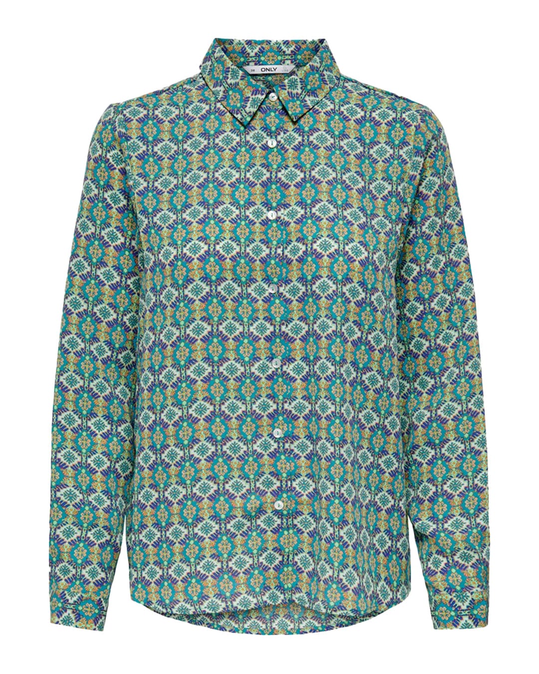 Only Shirts Only Alma Life Long Sleeved Blue Shirt
