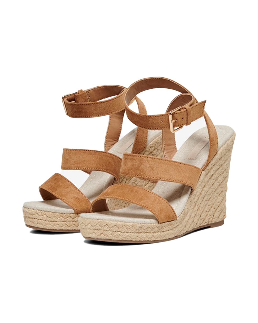 Only Shoes Only Amelia Brown Wedge Sandals
