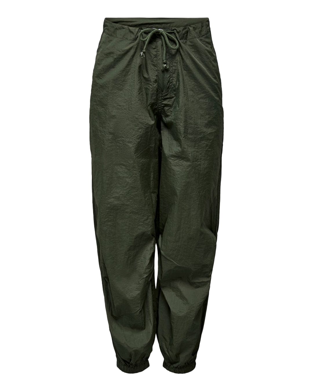 Only Trousers Only Joan Loose Low Waist Green Trousers