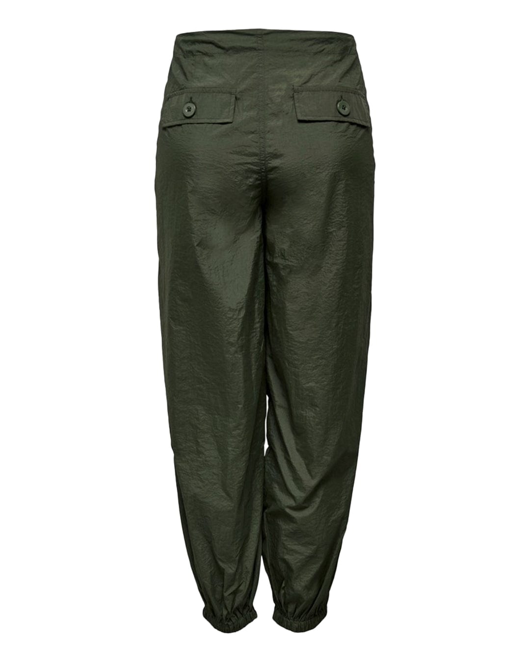 Only Trousers Only Joan Loose Low Waist Green Trousers