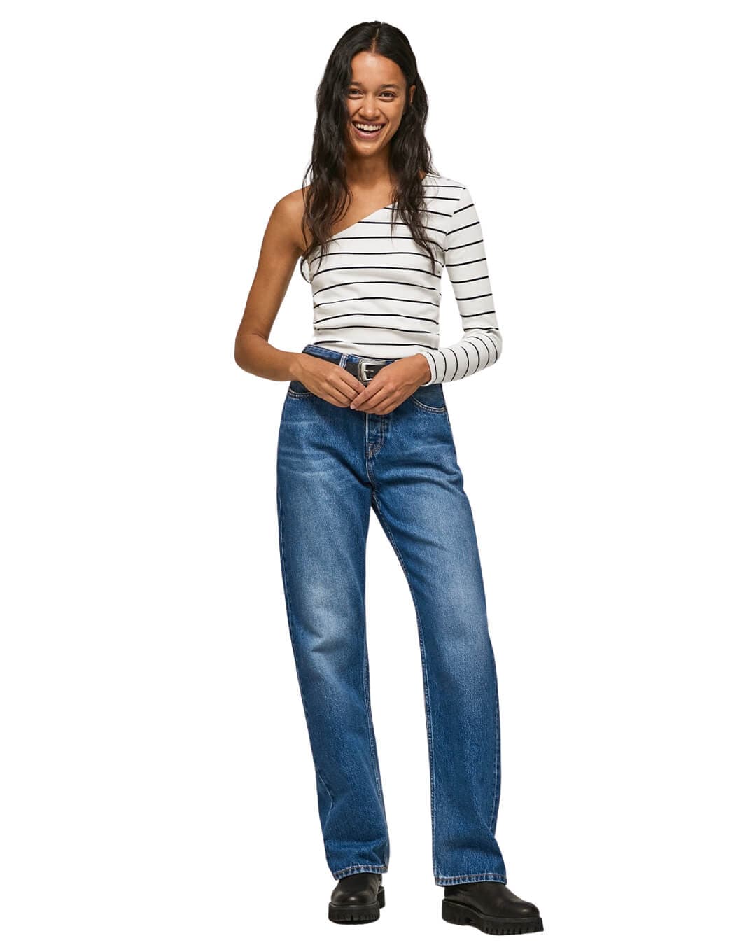 Pepe Jeans Jeans Pepe Jeans Indigo Robyn Straight Fit High Waist Jeans