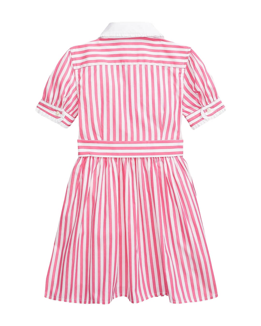 Polo Ralph Lauren Dresses Girls Polo Ralph Lauren Belted Striped Mix Cotton Poplin Shirt Dress