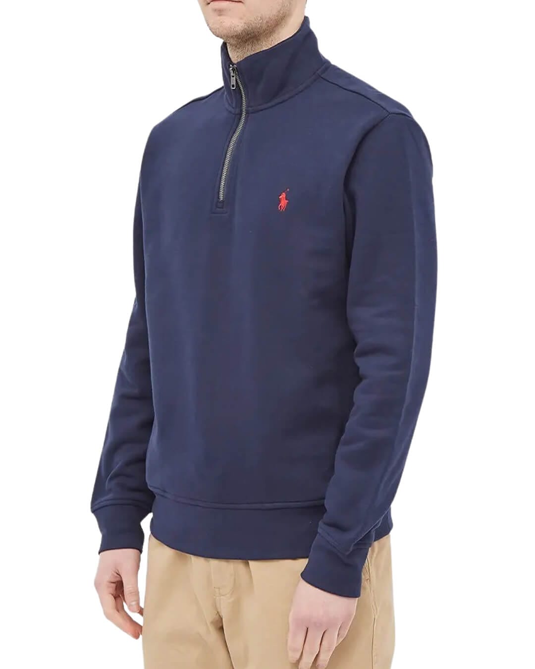 Polo Ralph Lauren Jumpers Polo Ralph Lauren Vintage Fleece Half Zip Navy Jumper