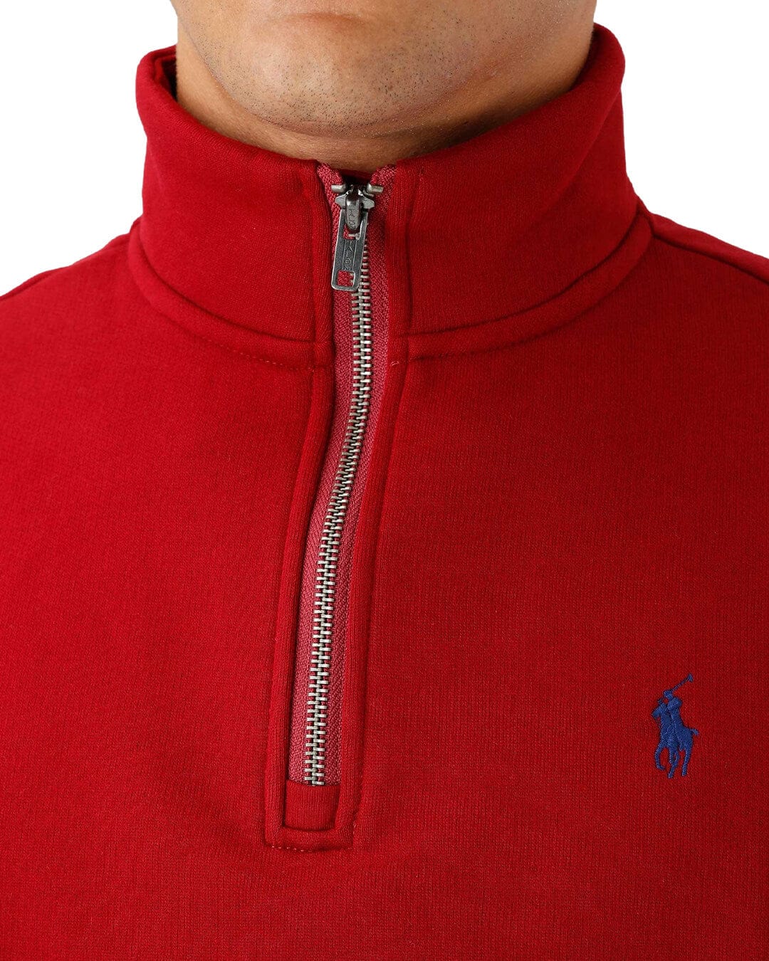 Polo Ralph Lauren Jumpers Polo Ralph Lauren Vintage Fleece Half Zip Red Jumper