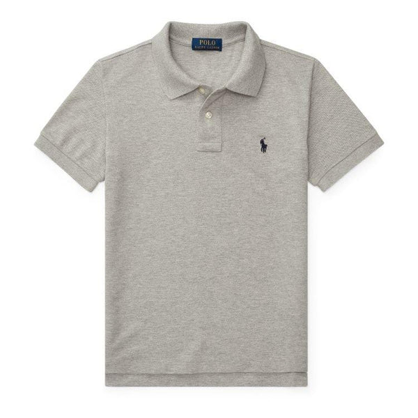 Boys Polo Ralph Lauren Grey Polo Shirt - Bortex Fine Tailoring