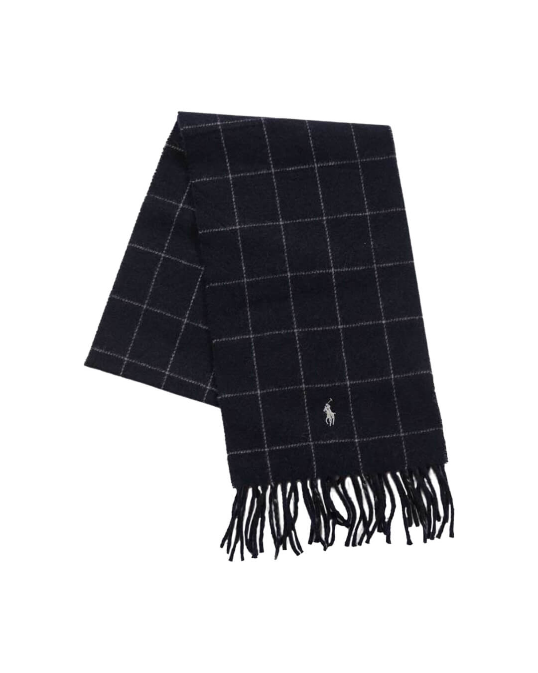 Polo Ralph Lauren Scarves ONE SIZE Polo Ralph Lauren Reversible Checked Navy Scarf