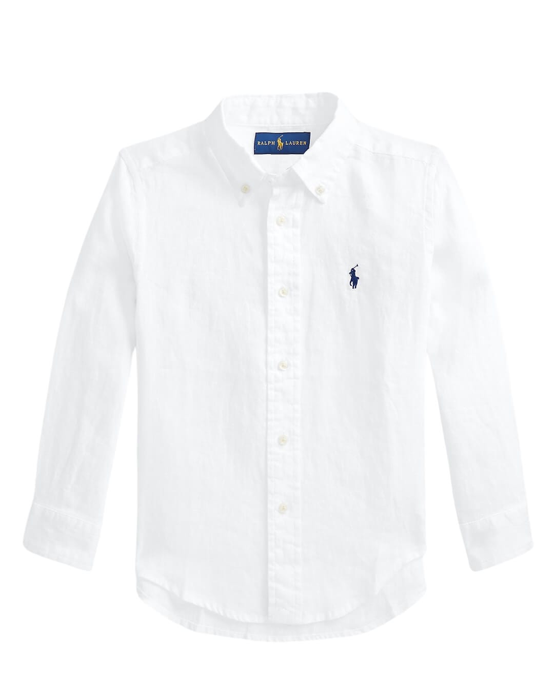 Polo Ralph Lauren Shirts Boys Polo Ralph Lauren Button Down Linen White Sport Shirt