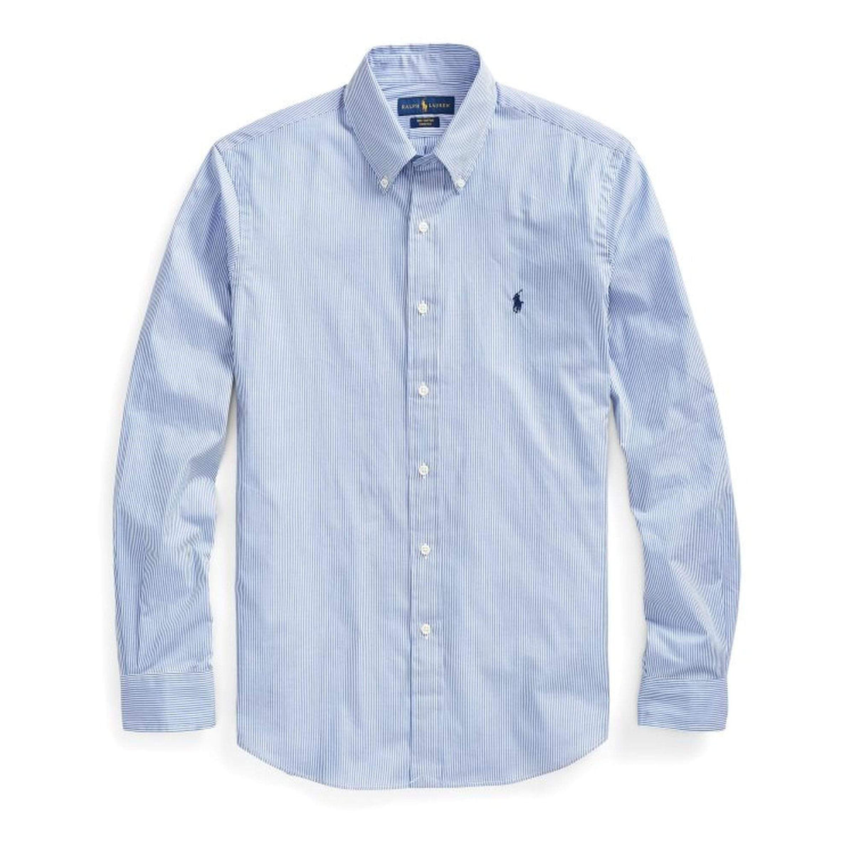 Polo Ralph Lauren Shirts Polo Ralph Lauren Blue and White Striped Poplin Shirt
