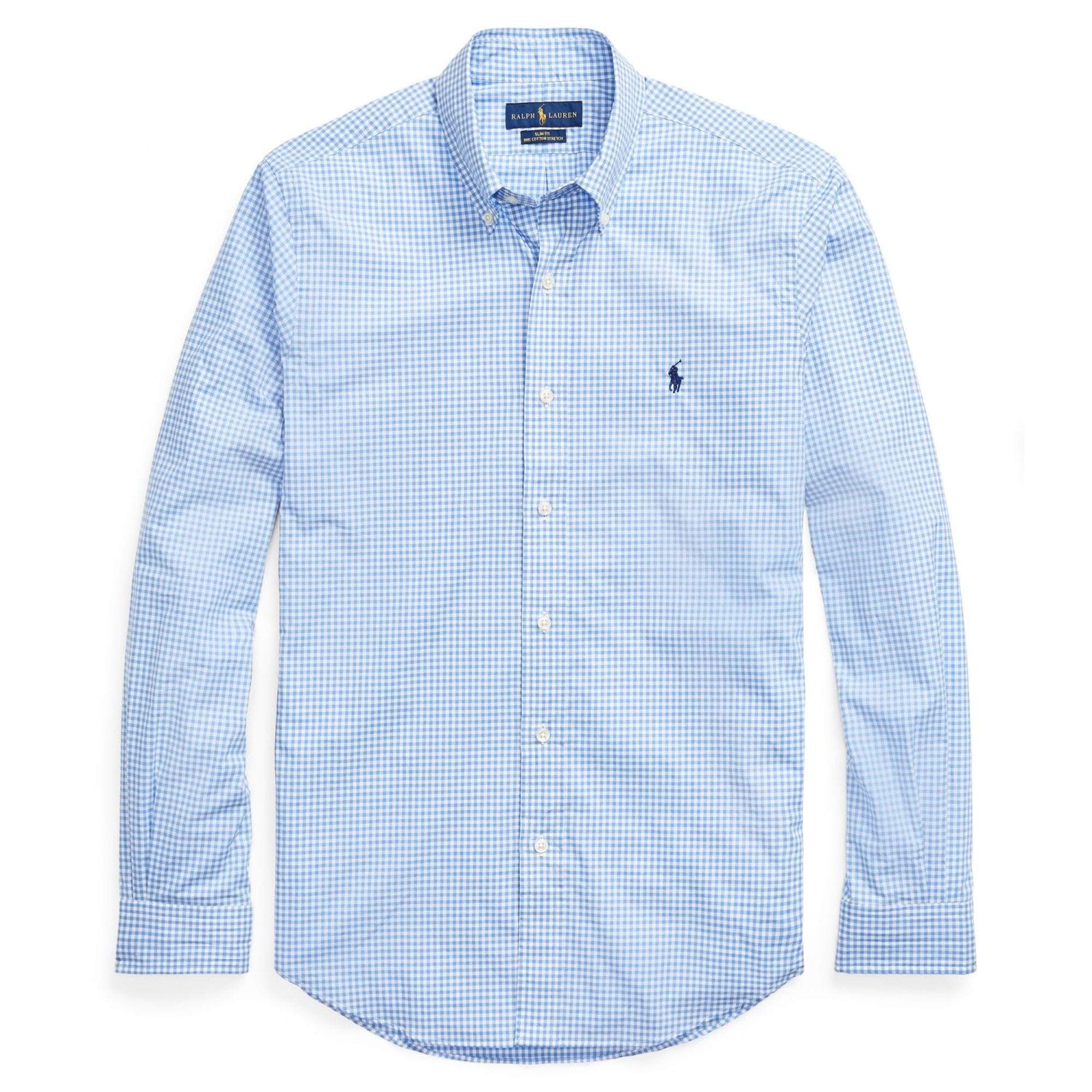 Polo Ralph Lauren - Shirts - Polo Ralph Lauren Blue Poplin Plaid Shirt