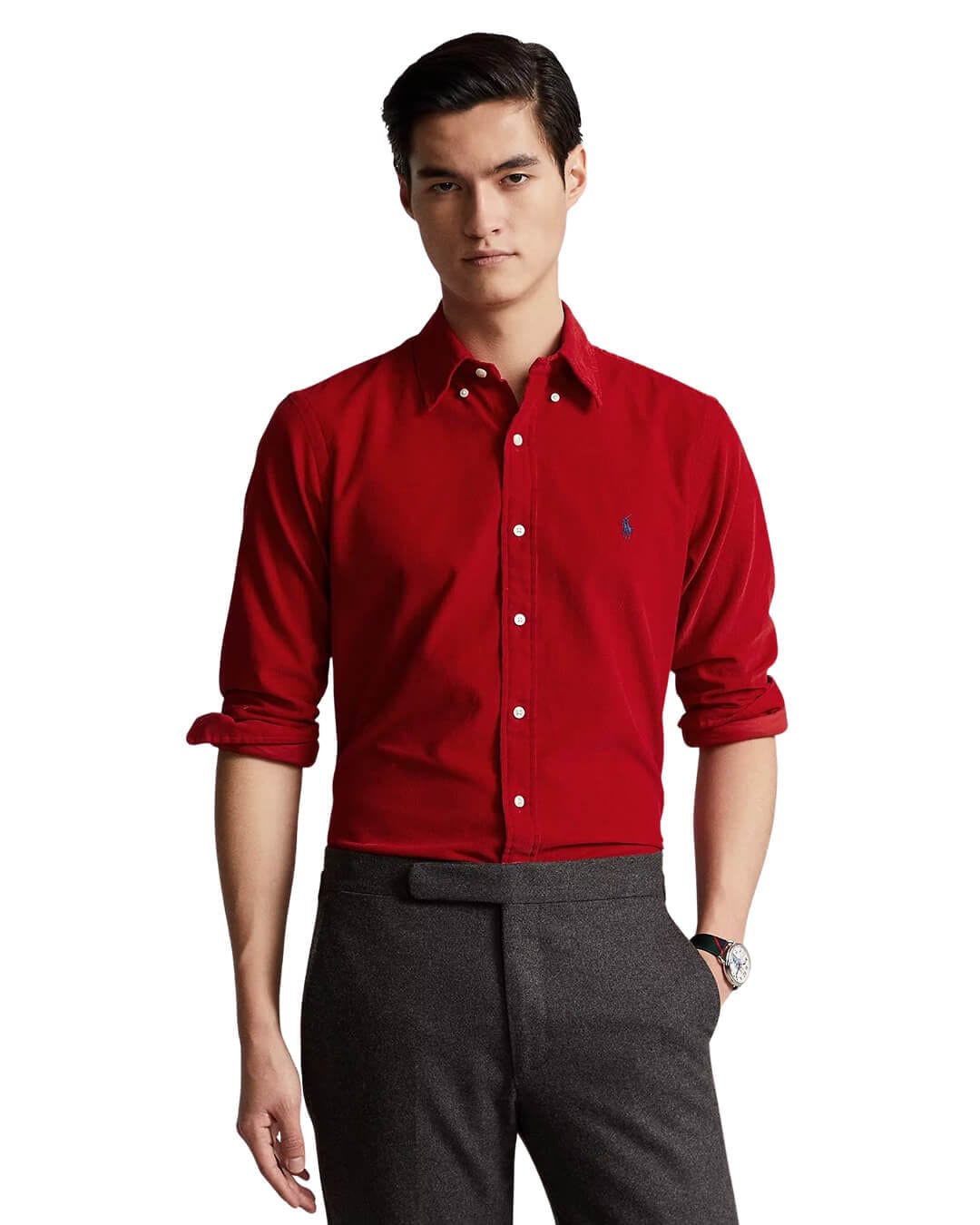 Polo Ralph Lauren Shirts Polo Ralph Lauren Custom Fit Burgundy Corduroy Shirt