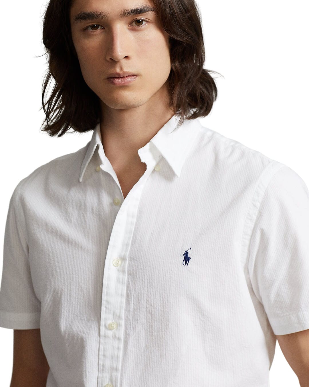 Polo Ralph Lauren Shirts Polo Ralph Lauren Custom Fit White Seersucker Shirt