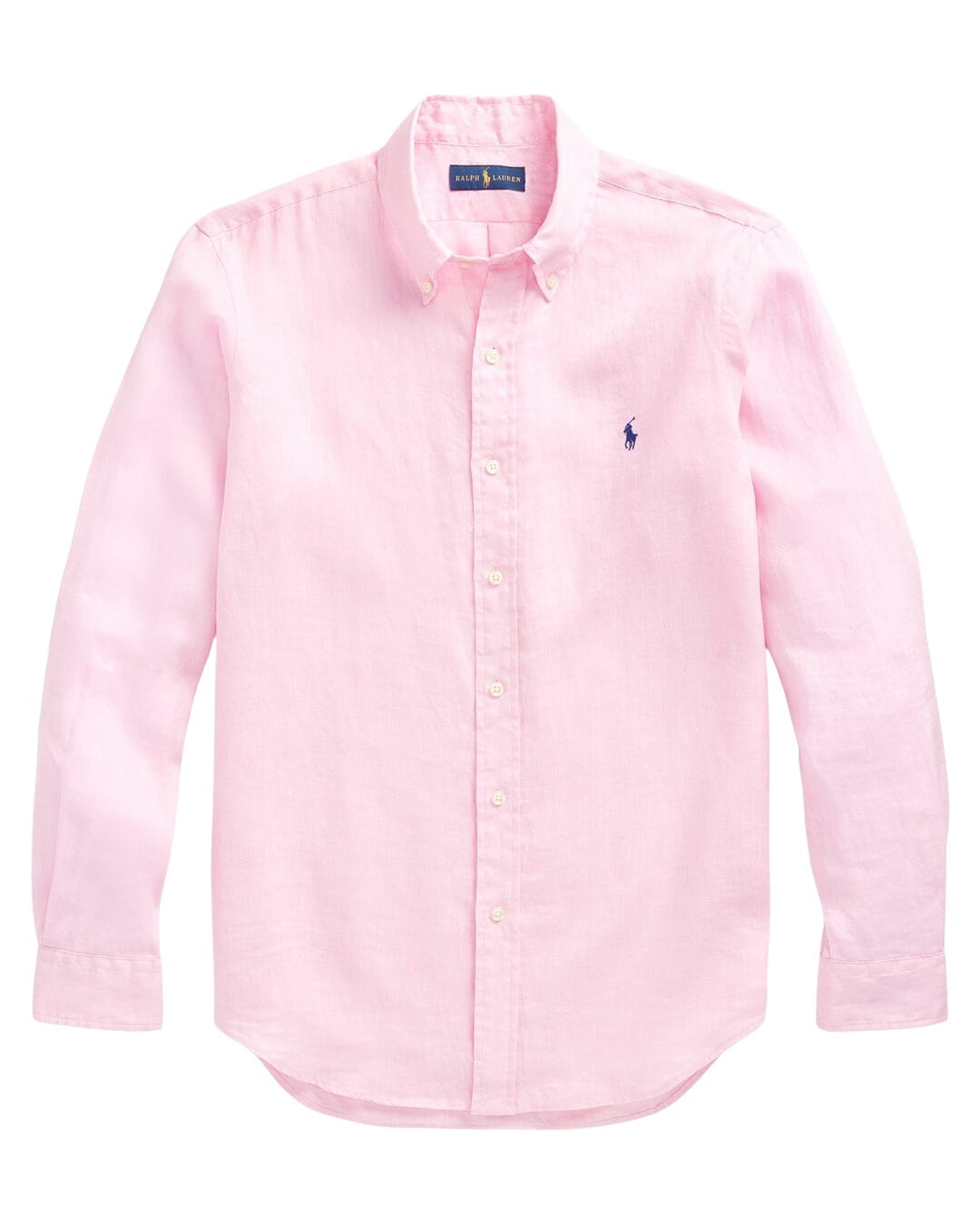 Polo Ralph Lauren Shirts Polo Ralph Lauren Pink Plain Linen Shirt