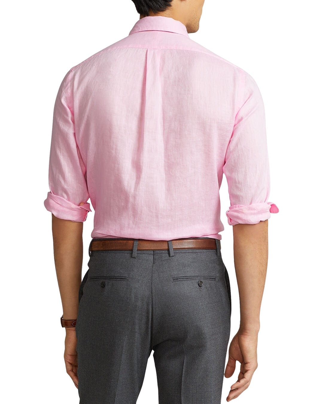 Polo Ralph Lauren Shirts Polo Ralph Lauren Pink Plain Linen Shirt
