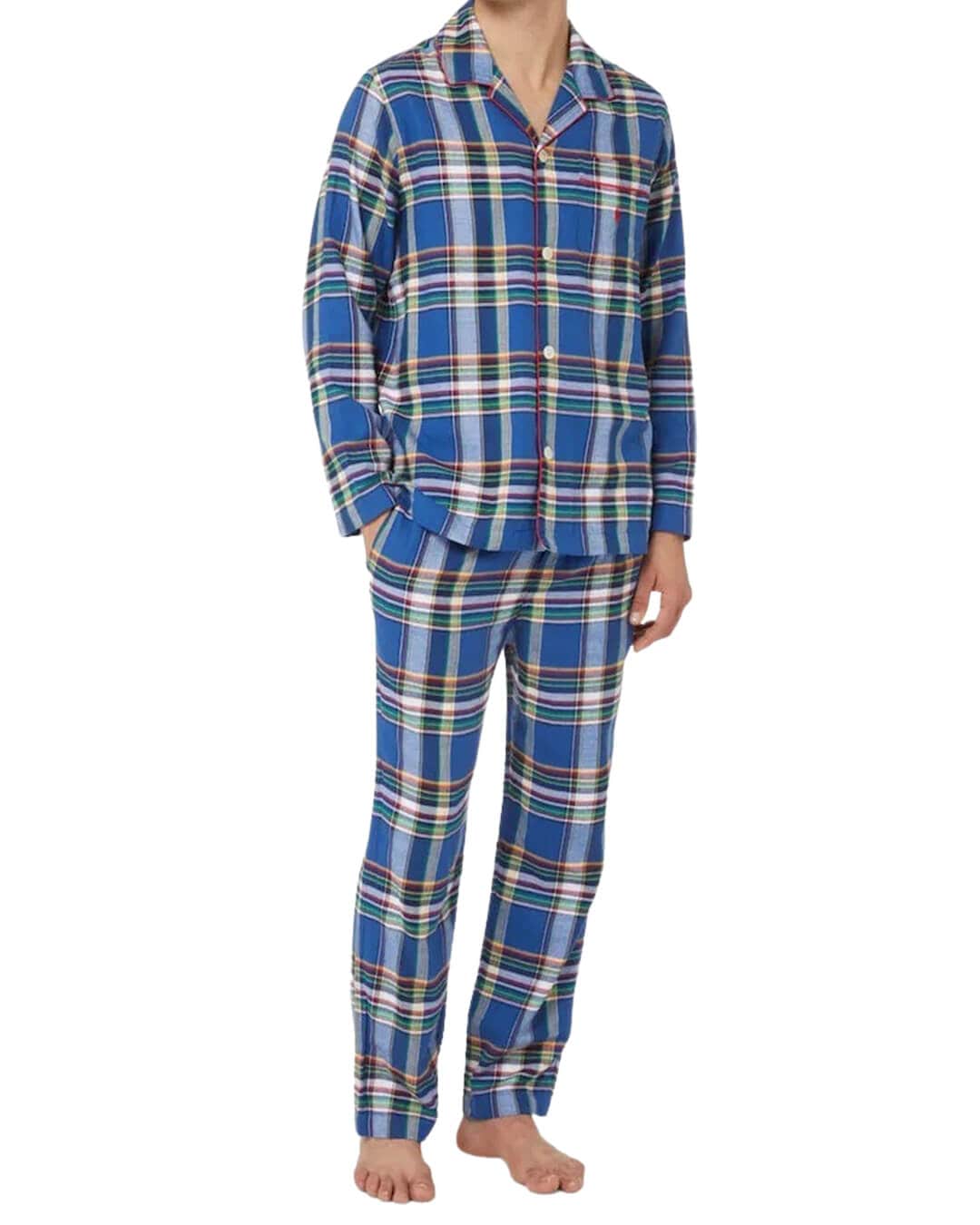 Polo Ralph Lauren Sleepwear Polo Ralph Lauren Blue Flanel Checked Pyjama