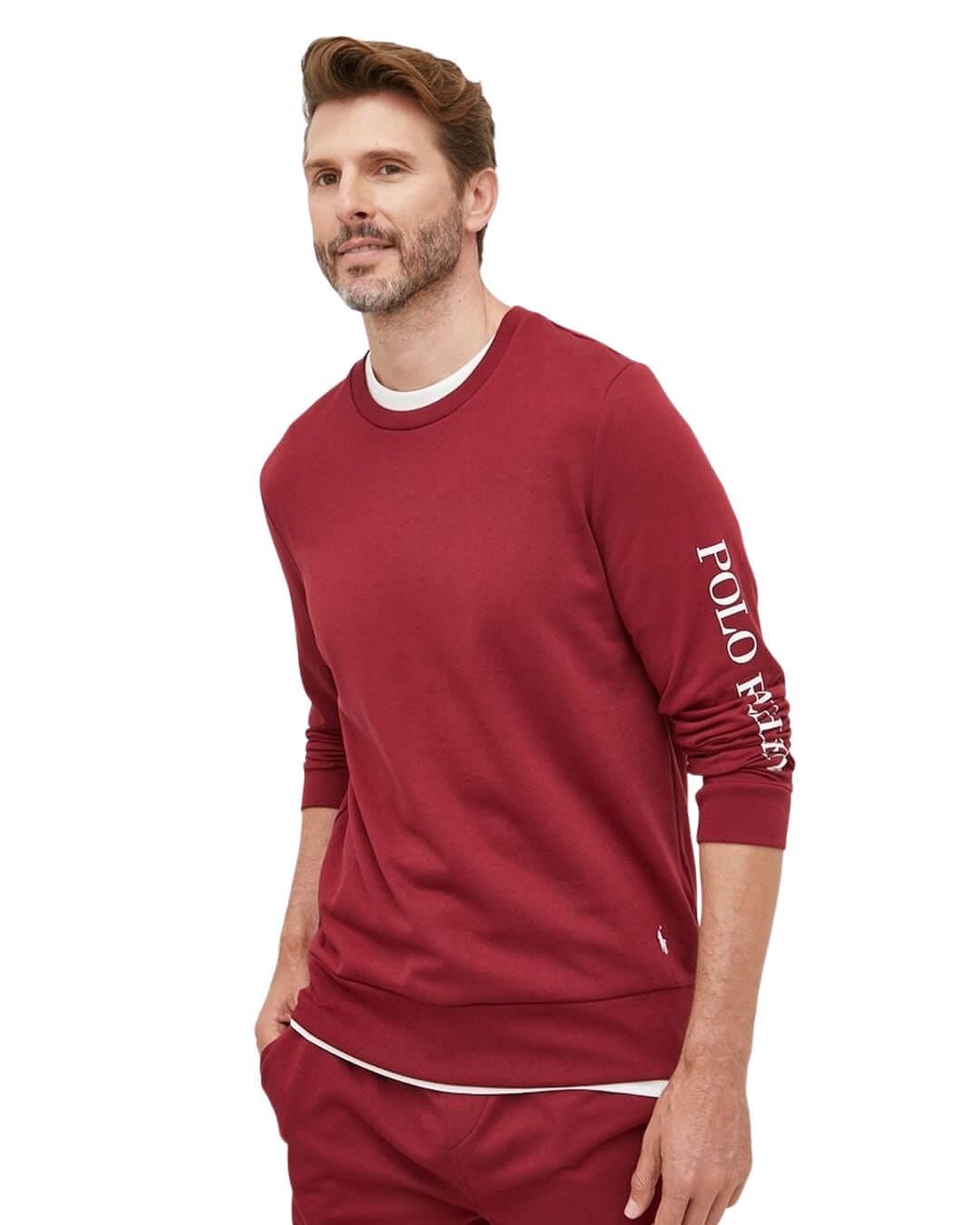 Polo Ralph Lauren Sleepwear Polo Ralph Lauren Long Sleeved Red Logo Sleep T-Shirt