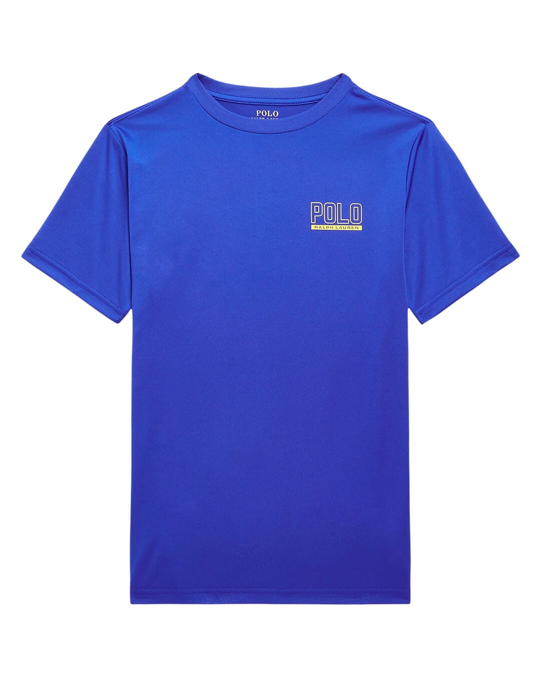 Polo Ralph Lauren T-Shirts Boys Polo Ralph Lauren Logo Performance Blue Jersey Tee