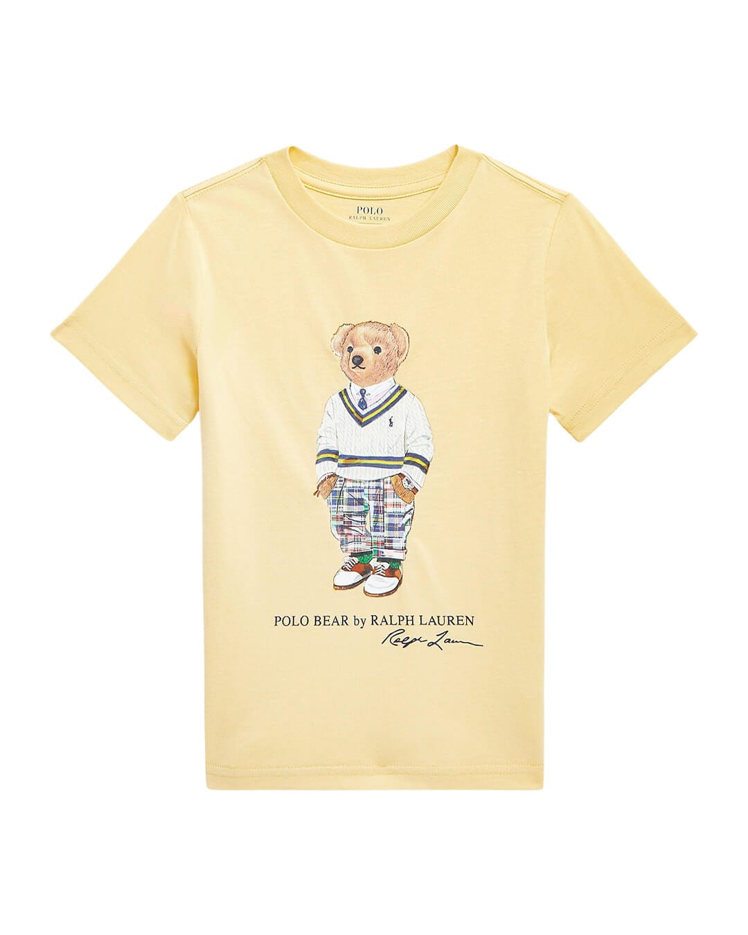 Polo Ralph Lauren T-Shirts Boys Polo Ralph Lauren Polo Bear Yellow Cotton Jersey T-Shirt