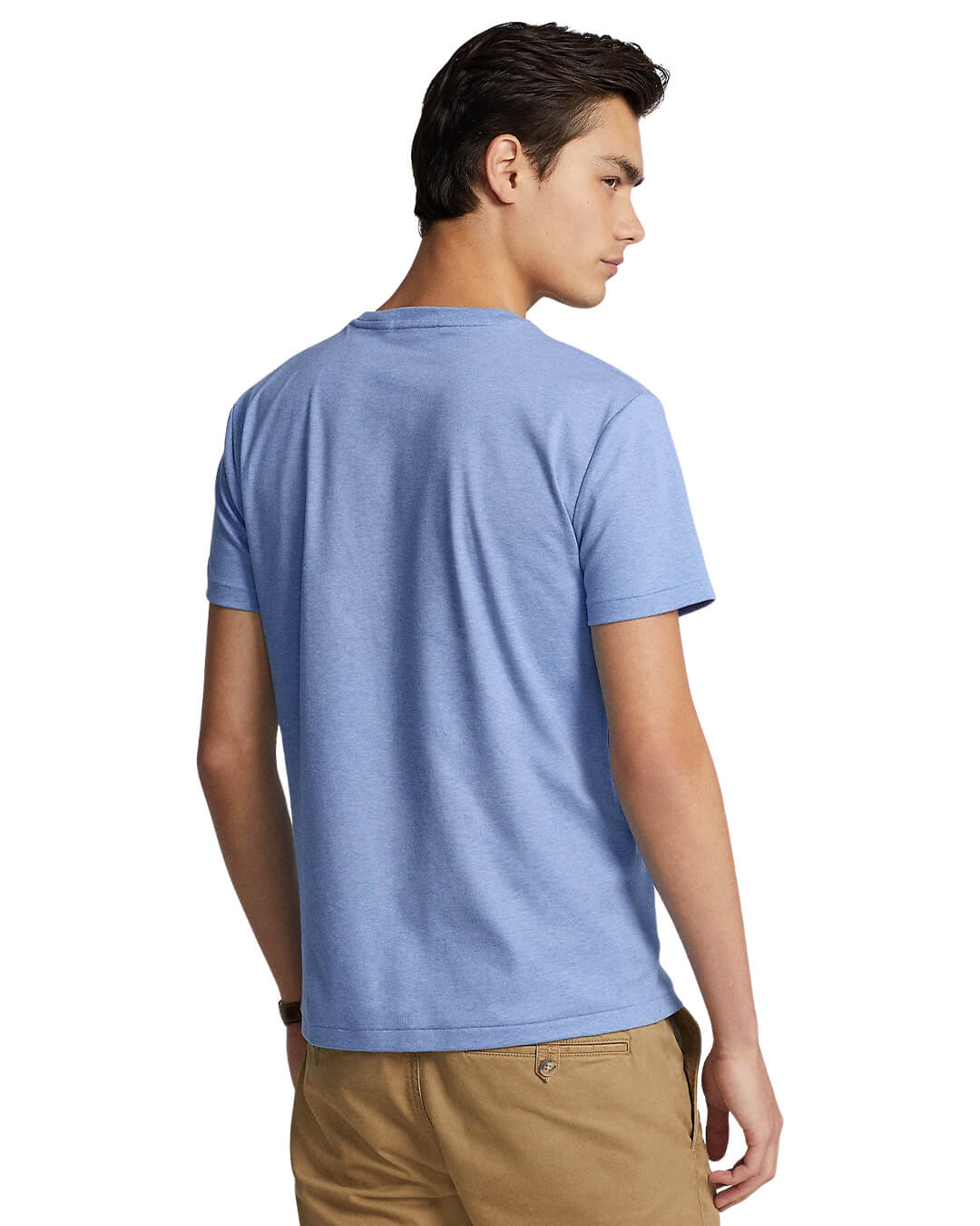 Polo Ralph Lauren T-Shirts Polo Ralph Lauren Custom Slim Fit Blue Soft Cotton T-Shirt