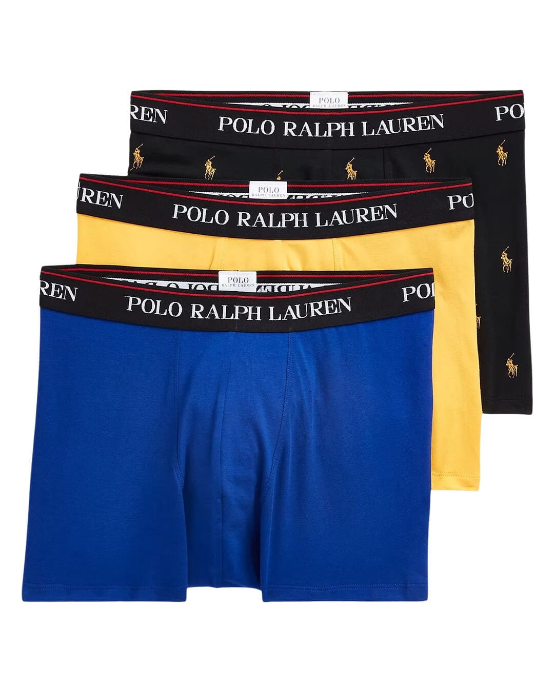 Polo Ralph Lauren Underwear Polo Ralph Lauren Blue, Gold And Black Three-Pack Trunks