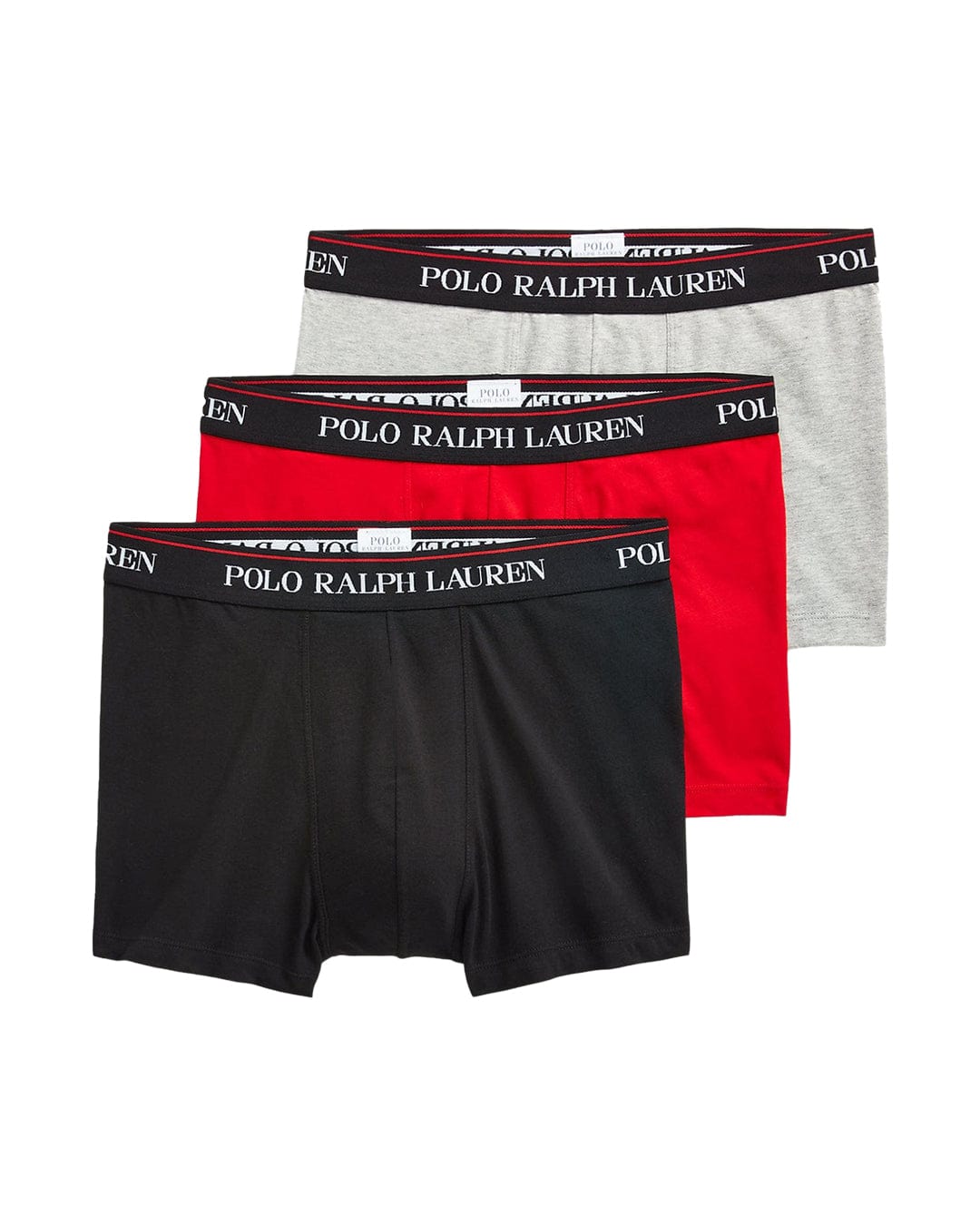 Polo Ralph Lauren Underwear Polo Ralph Lauren Grey, Red And Black Three-Pack Trunks