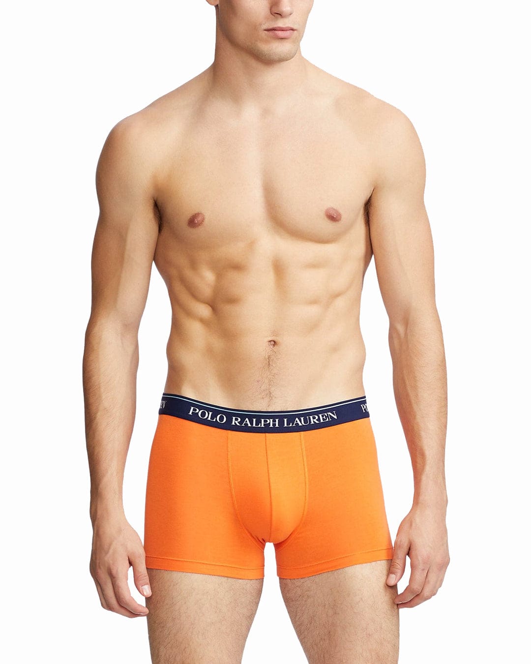 Polo Ralph Lauren Underwear Polo Ralph Lauren Sky Blue, Orange And Navy Three-Pack Trunks